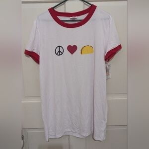 LuLaRoe Liv Tee - Peace Love Taco
